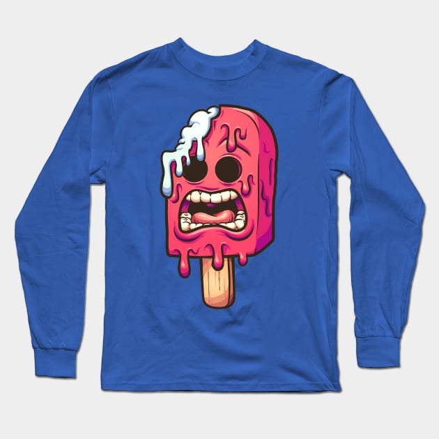 Zombie Ice Popsicle Long Sleeve T-Shirt by memoangeles